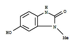 (9ci)-1,3-二氫-6-羥基-1-甲基-2H-苯并咪唑-2-酮結(jié)構(gòu)式_206431-06-3結(jié)構(gòu)式