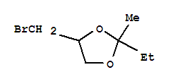 1,3-Dioxolane,4-(bromomethyl)-2-ethyl-2-methyl-(9ci)Structure,207347-51-1Structure 1,3-Dioxolane,4-(bromomethyl)-2-ethyl-2-methyl-(9ci) Structure,207347-51-1Structure