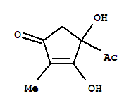 (9ci)-4-乙?；?3,4-二羥基-2-甲基-2-環(huán)戊烯-1-酮結(jié)構(gòu)式_209122-21-4結(jié)構(gòu)式
