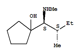 (9ci)-1-[(1s,2s)-2-甲基-1-(甲基氨基)丁基]-環(huán)戊醇結(jié)構(gòu)式_211437-98-8結(jié)構(gòu)式