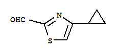 2-Thiazolecarboxaldehyde, 4-cyclopropyl-(9ci)Structure,211942-97-1Structure 2-Thiazolecarboxaldehyde, 4-cyclopropyl-(9ci) Structure,211942-97-1Structure