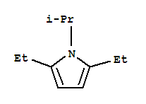 (9ci)-2,5-二乙基-1-(1-甲基乙基)-1H-吡咯結(jié)構(gòu)式_21407-88-5結(jié)構(gòu)式