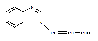 (9ci)-3-(1H-苯并咪唑-1-基)-2-丙烯醛結(jié)構(gòu)式_21431-76-5結(jié)構(gòu)式