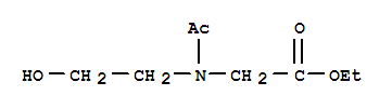n-乙?；?n-(2-羥基乙基)-甘氨酸乙酯結(jié)構(gòu)式_214709-54-3結(jié)構(gòu)式