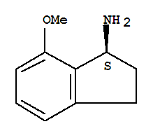 (1s)-(9ci)-2,3-二氫-7-甲氧基-1H-茚-1-胺結(jié)構(gòu)式_215362-49-5結(jié)構(gòu)式