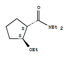 (1r,2r)-rel-(9ci)-2-乙氧基-N,N-二乙基-環(huán)戊烷羧酰胺結(jié)構(gòu)式_215394-02-8結(jié)構(gòu)式
