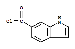 1H-吲哚-6-羰酰氯結(jié)構(gòu)式_215941-02-9結(jié)構(gòu)式