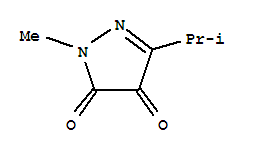 (9ci)-1-甲基-3-(1-甲基乙基)-1H-吡唑-4,5-二酮結構式_216319-92-5結構式