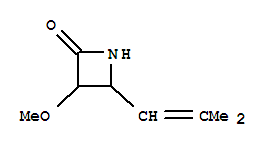 2-Azetidinone,3-methoxy-4-(2-methyl-1-propenyl)-(9ci)Structure,216366-75-5Structure 2-Azetidinone,3-methoxy-4-(2-methyl-1-propenyl)-(9ci) Structure,216366-75-5Structure