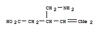 3-(Aminomethyl)-5-methyl-4-hexenoic acidStructure,216576-74-8Structure 3-(Aminomethyl)-5-methyl-4-hexenoic acid Structure,216576-74-8Structure