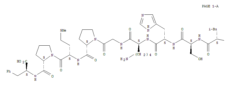 L-glutaminyl-l-arginyl-l-prolyl-l-arginyl-l-leucyl-l-seryl-l-histidyl-l-lysylglycyl-l-prolyl-l-methionylprolyl-l-phenylalanineStructure,217082-58-1Structure L-glutaminyl-l-arginyl-l-prolyl-l-arginyl-l-leucyl-l-seryl-l-histidyl-l-lysylglycyl-l-prolyl-l-methionylprolyl-l-phenylalanine Structure,217082-58-1Structure