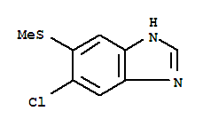 (9ci)-5-氯-6-(甲基硫代)-1H-苯并咪唑結(jié)構(gòu)式_217951-69-4結(jié)構(gòu)式