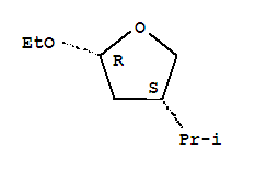 Furan, 2-ethoxytetrahydro-4-(1-methylethyl)-, (2r,4s)-rel-(9ci)Structure,217969-28-3Structure Furan, 2-ethoxytetrahydro-4-(1-methylethyl)-, (2r,4s)-rel-(9ci) Structure,217969-28-3Structure