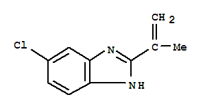 (9ci)-5-氯-2-(1-甲基乙烯)-1H-苯并咪唑結(jié)構(gòu)式_218432-07-6結(jié)構(gòu)式