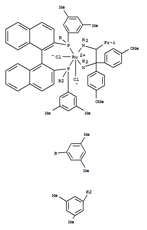 RuCl2[(S)-(DM-BINAP)][(S)-DAIPEN]結(jié)構(gòu)式_220114-01-2結(jié)構(gòu)式
