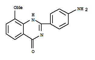 4(1H)-quinazolinone, 2-(4-aminophenyl)-8-methoxy-(9ci)Structure,220115-26-4Structure 4(1H)-quinazolinone, 2-(4-aminophenyl)-8-methoxy-(9ci) Structure,220115-26-4Structure
