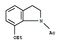(9ci)-1-乙酰基-7-乙氧基-2,3-二氫-1H-吲哚結(jié)構(gòu)式_220657-61-4結(jié)構(gòu)式