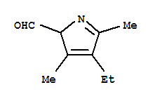(9ci)-4-乙基-3,5-二甲基-2H-吡咯-2-羧醛結(jié)構(gòu)式_220695-69-2結(jié)構(gòu)式