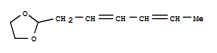 1,3-Dioxolane, 2-(2,4-hexadienyl)-(8ci,9ci)Structure,22076-48-8Structure 1,3-Dioxolane, 2-(2,4-hexadienyl)-(8ci,9ci) Structure,22076-48-8Structure