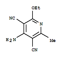 3,5-Pyridinedicarbonitrile,4-amino-2-ethoxy-6-methyl-(9ci)Structure,220955-93-1Structure 3,5-Pyridinedicarbonitrile,4-amino-2-ethoxy-6-methyl-(9ci) Structure,220955-93-1Structure