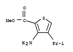 (9ci)-3-氨基-4-(1-甲基乙基)-2-噻吩羧酸甲酯結構式_221043-89-6結構式