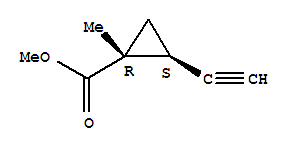(1r,2s)-rel-(9ci)-2-乙炔-1-甲基-環(huán)丙烷羧酸甲酯結構式_221100-77-2結構式