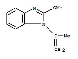 (9ci)-2-甲氧基-1-(1-甲基乙烯)-1H-苯并咪唑結(jié)構(gòu)式_22129-02-8結(jié)構(gòu)式