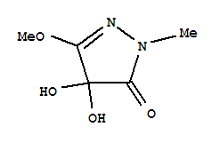 3H-pyrazol-3-one,2,4-dihydro-4,4-dihydroxy-5-methoxy-2-methyl-(9ci)Structure,221325-68-4Structure 3H-pyrazol-3-one,2,4-dihydro-4,4-dihydroxy-5-methoxy-2-methyl-(9ci) Structure,221325-68-4Structure