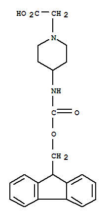1-Piperidineaceticacid,4-[[(9h-fluoren-9-ylmethoxy)carbonyl]amino]-(9ci) Structure,221352-82-5Structure