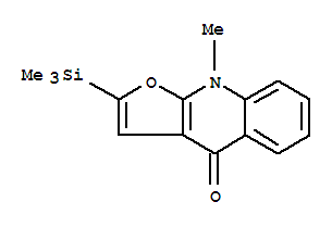 Furo[2,3-b]quinolin-4(9h)-one, 9-methyl-2-(trimethylsilyl)- Structure,223668-18-6Structure