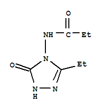 N-(3-乙基-1,5-二氫-5-氧代-4H-1,2,4-噻唑-4-基)-丙酰胺結構式_223795-10-6結構式