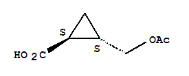 (1s,2s)-(9ci)-2-[(乙酰基氧基)甲基]-環(huán)丙烷羧酸結(jié)構(gòu)式_223800-41-7結(jié)構(gòu)式