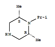 Piperazine, 2,6-dimethyl-1-(1-methylethyl)-, (2r,6s)-rel-(9ci)Structure,226575-84-4Structure Piperazine, 2,6-dimethyl-1-(1-methylethyl)-, (2r,6s)-rel-(9ci) Structure,226575-84-4Structure