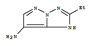(9ci)-2-乙基-1H-吡唑并[1,5-b][1,2,4]噻唑-7-胺結(jié)構(gòu)式_227610-59-5結(jié)構(gòu)式