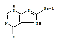 (9ci)-1,7-二氫-8-(1-甲基乙基)-6H-嘌呤-6-酮結(jié)構(gòu)式_227955-03-5結(jié)構(gòu)式