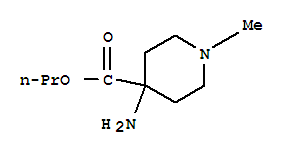 4-Piperidinecarboxylicacid,4-amino-1-methyl-,propylester(9ci)Structure,228252-35-5Structure 4-Piperidinecarboxylicacid,4-amino-1-methyl-,propylester(9ci) Structure,228252-35-5Structure