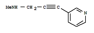 (9ci)-n-甲基-3-(3-吡啶)-2-丙炔-1-胺結(jié)構(gòu)式_228271-92-9結(jié)構(gòu)式