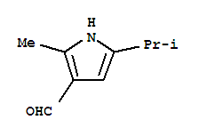 (9ci)-2-甲基-5-(1-甲基乙基)-1H-吡咯-3-羧醛結(jié)構(gòu)式_231610-01-8結(jié)構(gòu)式