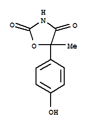 (9ci)-5-(4-羥基苯基)-5-甲基-2,4-噁唑啉二酮結(jié)構(gòu)式_233590-08-4結(jié)構(gòu)式