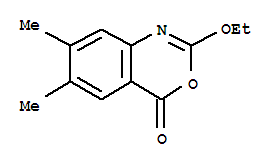 4H-3,1-benzoxazin-4-one,2-ethoxy-6,7-dimethyl-(9ci)Structure,233684-11-2Structure 4H-3,1-benzoxazin-4-one,2-ethoxy-6,7-dimethyl-(9ci) Structure,233684-11-2Structure