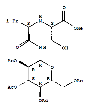 (9ci)-n-[(1r)-2-甲基-1-[[(2,3,4,6-四-o-乙?；?beta-d-吡喃葡萄糖)氨基]羰基]丙基]-L-絲氨酸甲酯結構式_236100-68-8結構式