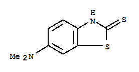 (9ci)-6-(二甲基氨基)-2(3H)-苯并噻唑硫酮結(jié)構(gòu)式_23674-65-9結(jié)構(gòu)式