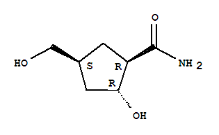 (1alpha,2beta,4alpha)-(9ci)-2-羥基-4-(羥基甲基)-環(huán)戊烷羧酰胺結(jié)構(gòu)式_23722-94-3結(jié)構(gòu)式