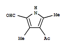 (9ci)-4-乙?；?3,5-二甲基-1H-吡咯-2-羧醛結構式_2386-30-3結構式