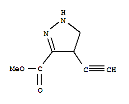 (9ci)-4-乙炔-4,5-二氫-1H-吡唑-3-羧酸甲酯結(jié)構(gòu)式_2387-31-7結(jié)構(gòu)式