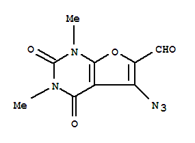 Furo[2,3-d]pyrimidine-6-carboxaldehyde, 5-azido-1,2,3,4-tetrahydro-1,3-dimethyl-2,4-dioxo- Structure,238753-41-8Structure