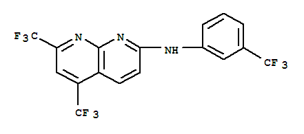(9ci)-5,7-雙(三氟甲基)-n-[3-(三氟甲基)苯基]-1,8-萘啶-2-胺結(jié)構(gòu)式_241488-36-8結(jié)構(gòu)式