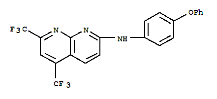 (9ci)-n-(4-苯氧基苯基)-5,7-雙(三氟甲基)-1,8-萘啶-2-胺結(jié)構(gòu)式_241488-37-9結(jié)構(gòu)式