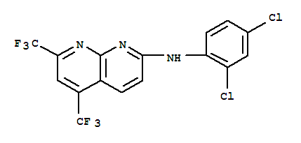 1,8-Naphthyridin-2-amine,n-(2,4-dichlorophenyl)-5,7-bis(trifluoromethyl)-(9ci)Structure,241488-38-0Structure 1,8-Naphthyridin-2-amine,n-(2,4-dichlorophenyl)-5,7-bis(trifluoromethyl)-(9ci) Structure,241488-38-0Structure