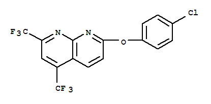 1,8-Naphthyridine,7-(4-chlorophenoxy)-2,4-bis(trifluoromethyl)-(9ci)Structure,241488-39-1Structure 1,8-Naphthyridine,7-(4-chlorophenoxy)-2,4-bis(trifluoromethyl)-(9ci) Structure,241488-39-1Structure